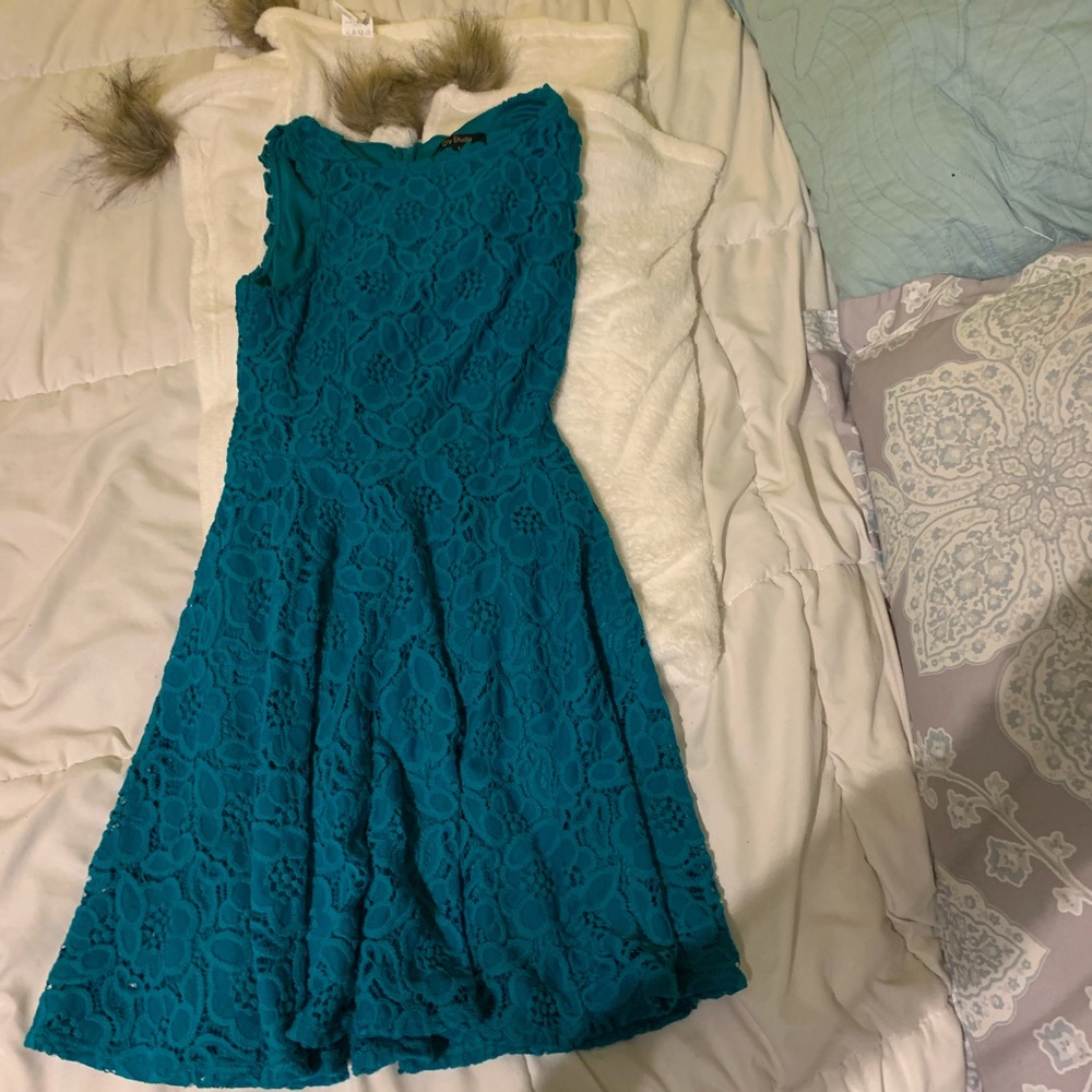 Blue Macy’s dress size 2